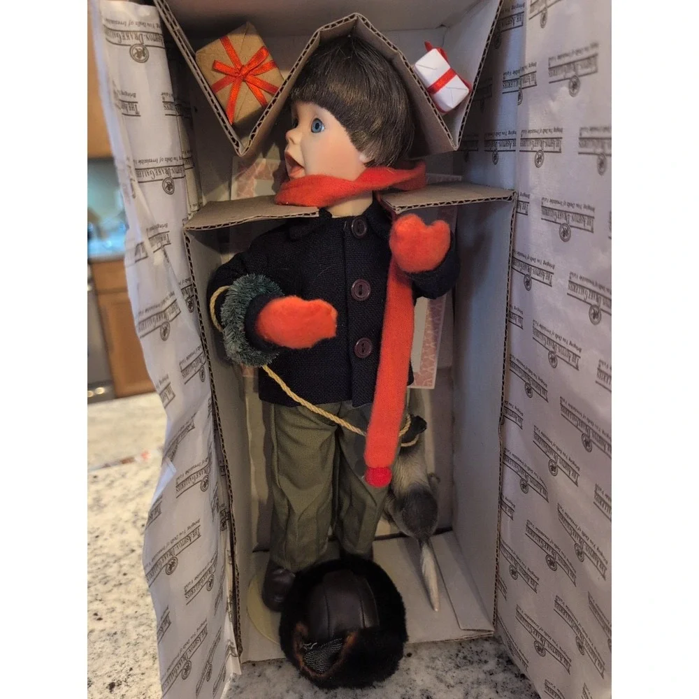 Ashton Drake Galleries Wrapped Up In Christmas Doll Children of Xmas Series 1993